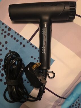 BaByliss PRO Nano Titanium Light Ionic High Speed Dryer-Matte Blk-New W/O Box